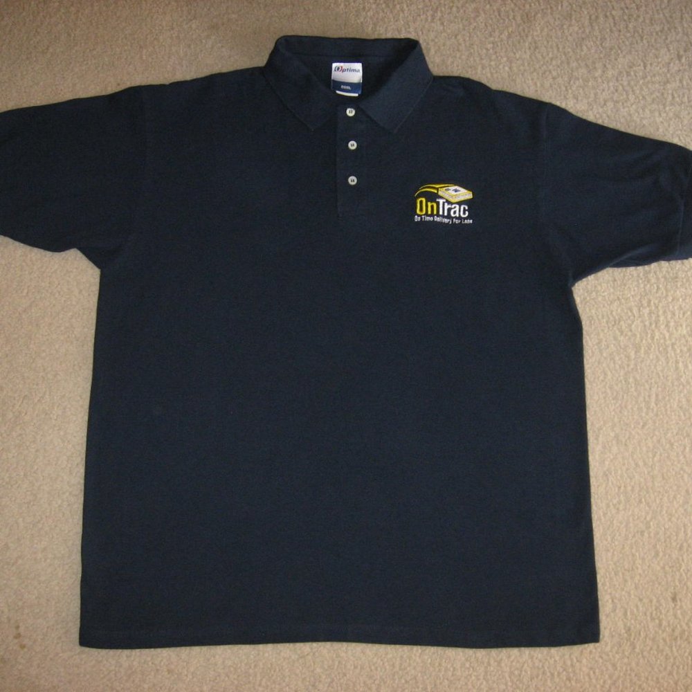 Ontrac Mens Uniform Short Sleeve Shirt Polo Shirt Size XL NWOT